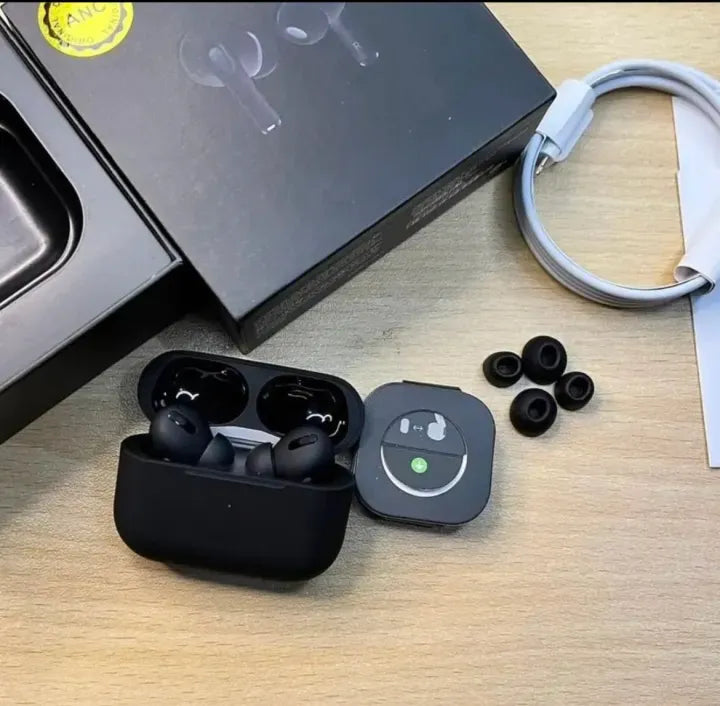 Black Edition Pro Earbuds – ANC | Wireless Charging | iOS & Android Compatib